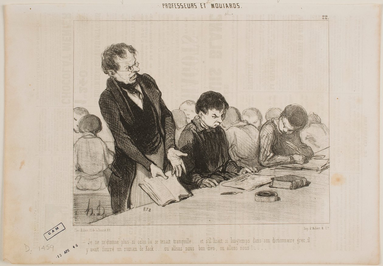 Teraz rozumiem, dlaczego ten facet był przez cały czas taki cichy... autorstwa Honoré Daumier