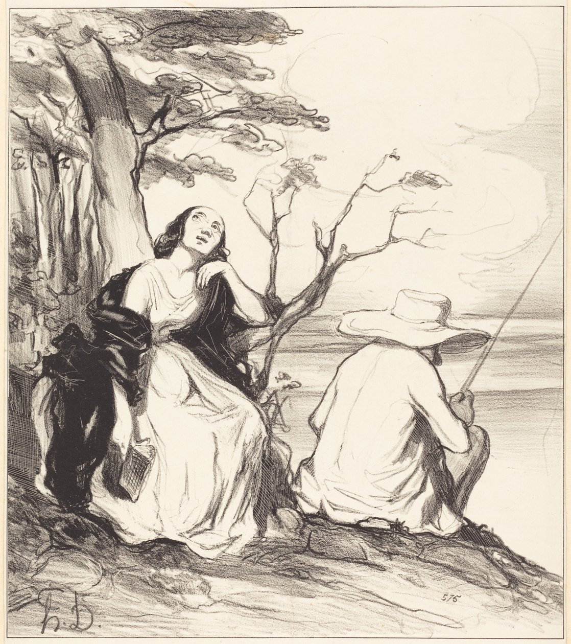 O bólu!... śnić... o mężu... autorstwa Honoré Daumier