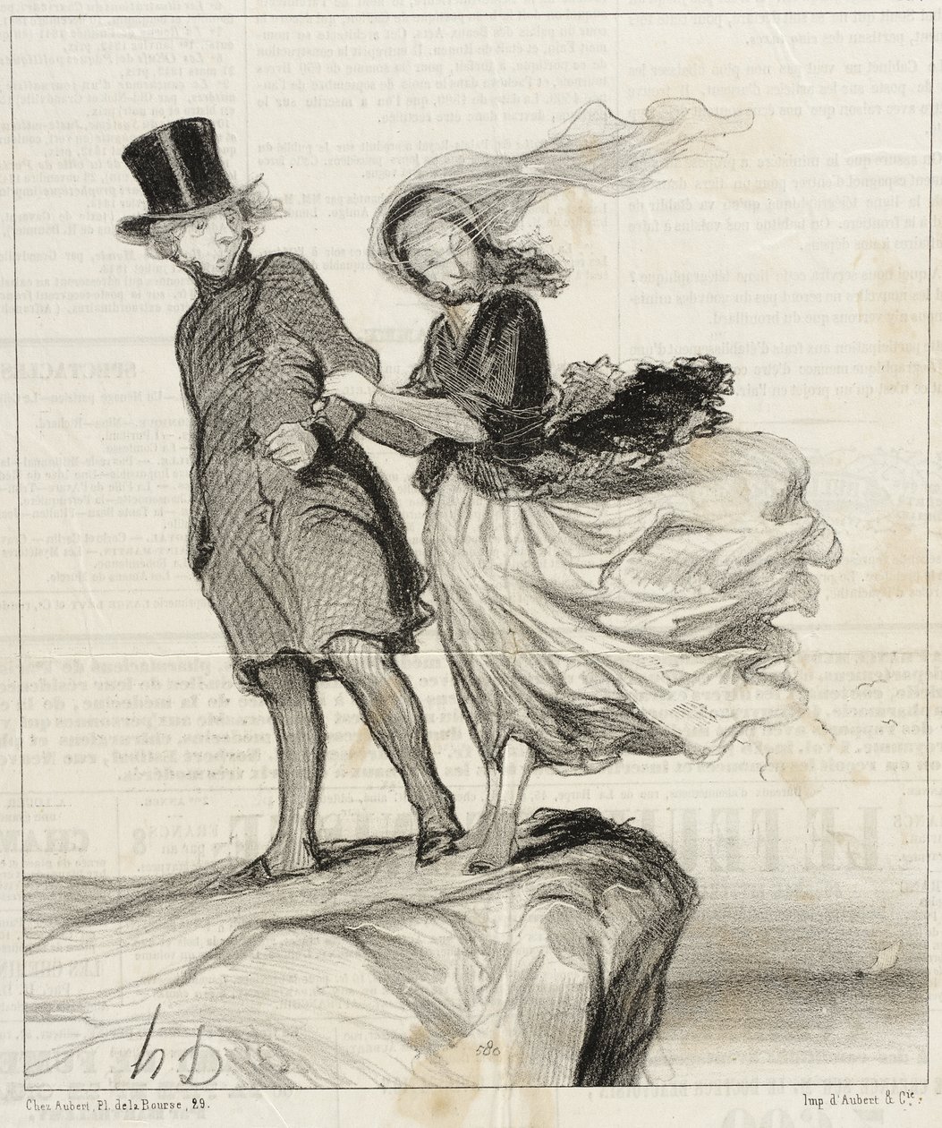 O, mój uwielbiany Victorze... przychodzi mi do głowy poetycki pomysł!... autorstwa Honoré Daumier