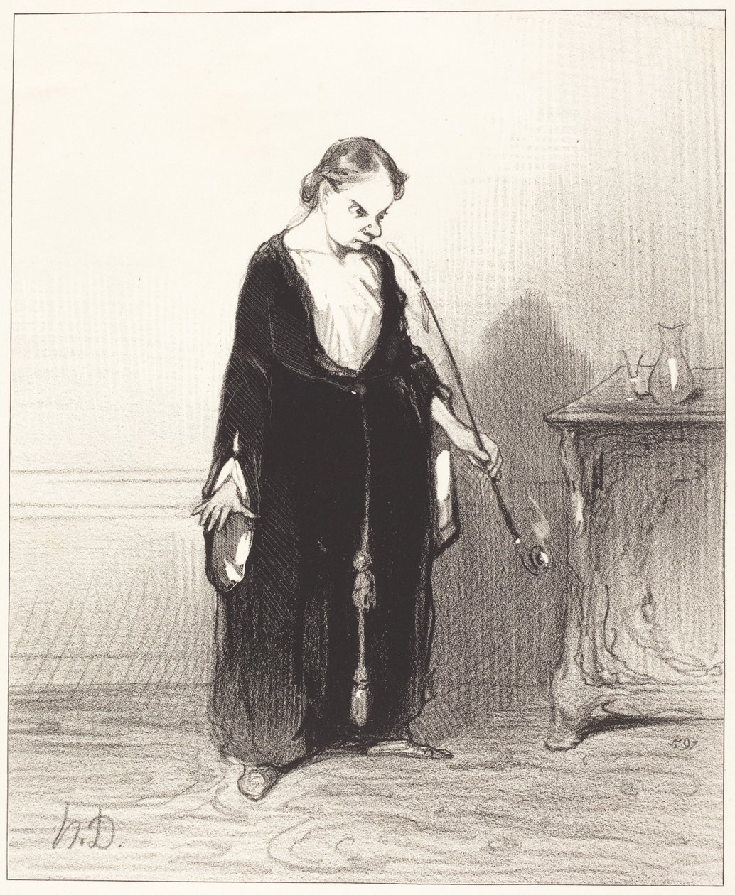O rozkosz z opium, którym mnie zniewalasz!... autorstwa Honoré Daumier