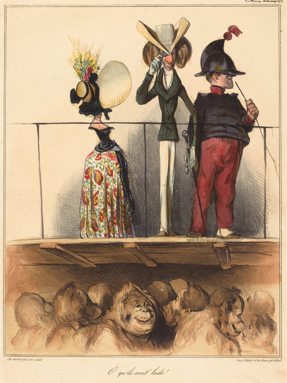 O, jakież one są brzydkie! autorstwa Honoré Daumier