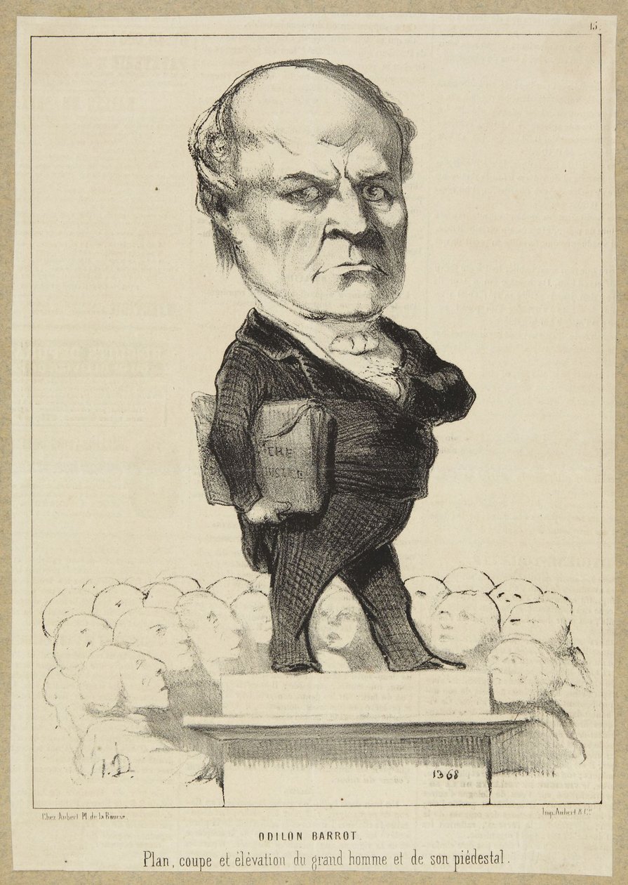 „Odilon Barrot” autorstwa Honoré Daumier