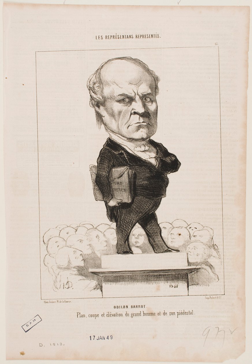 Odilon Barrot autorstwa Honoré Daumier