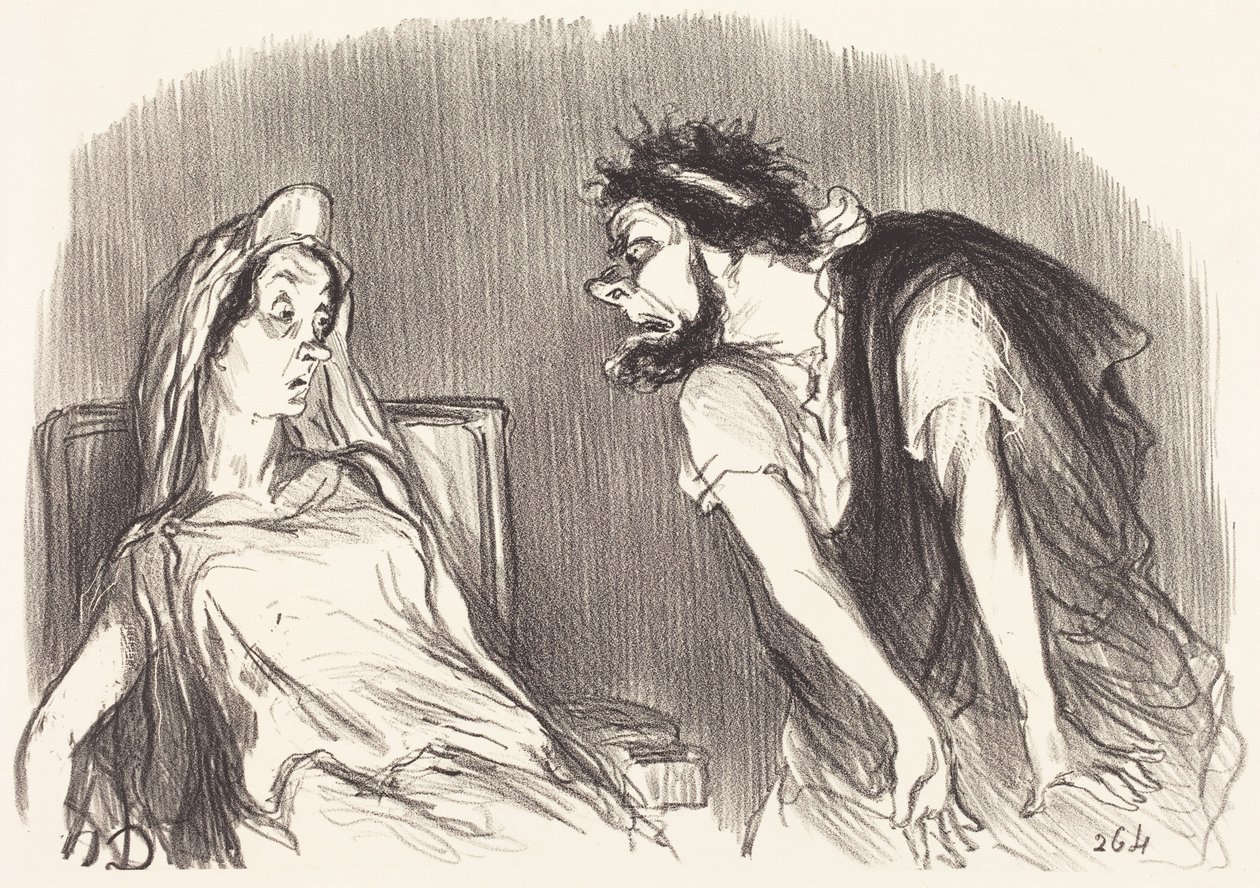 Edyp autorstwa Honoré Daumier