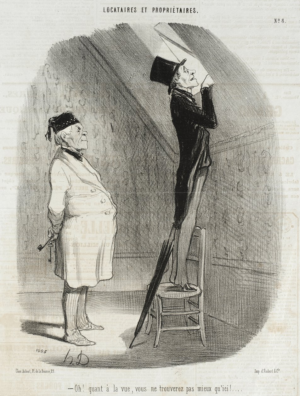Och! A jeśli chodzi o widoki, to nigdzie nie znajdziecie lepszych niż tutaj! autorstwa Honoré Daumier