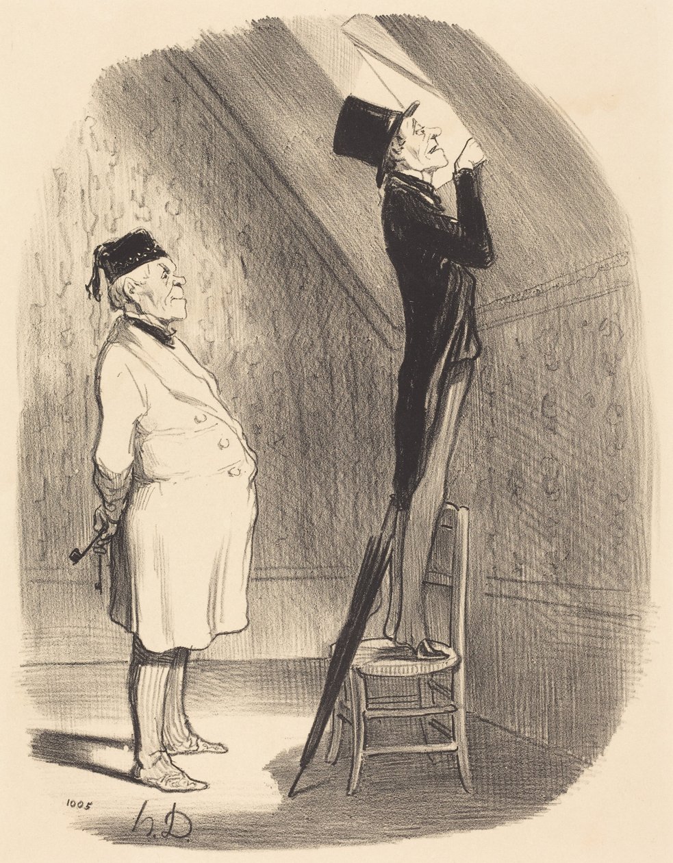 Och! Jeśli chodzi o widok, nie znajdą państwo nic lepszego niż tutaj! autorstwa Honoré Daumier