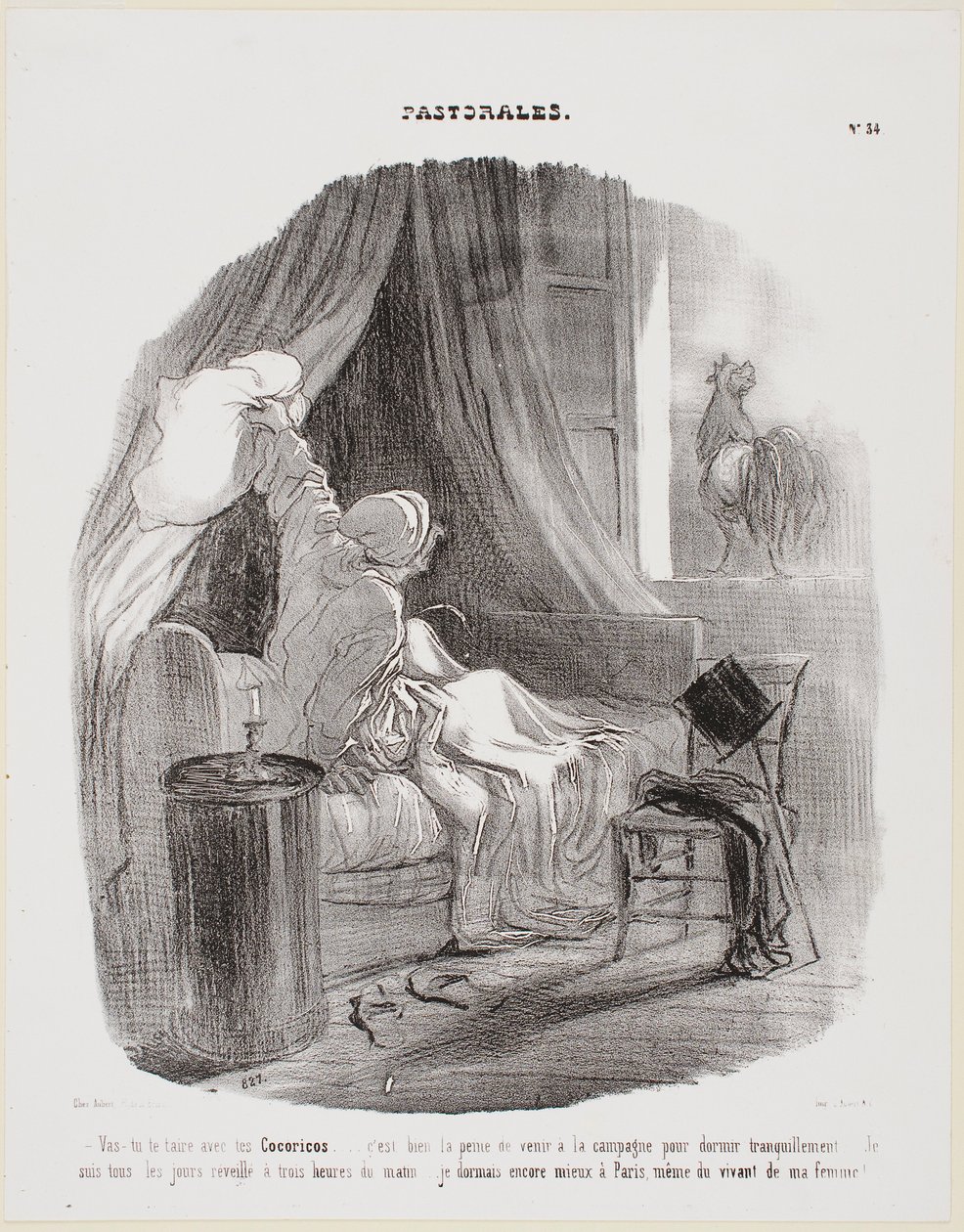 Och, przestań już z tym „kikirikí”! autorstwa Honoré Daumier