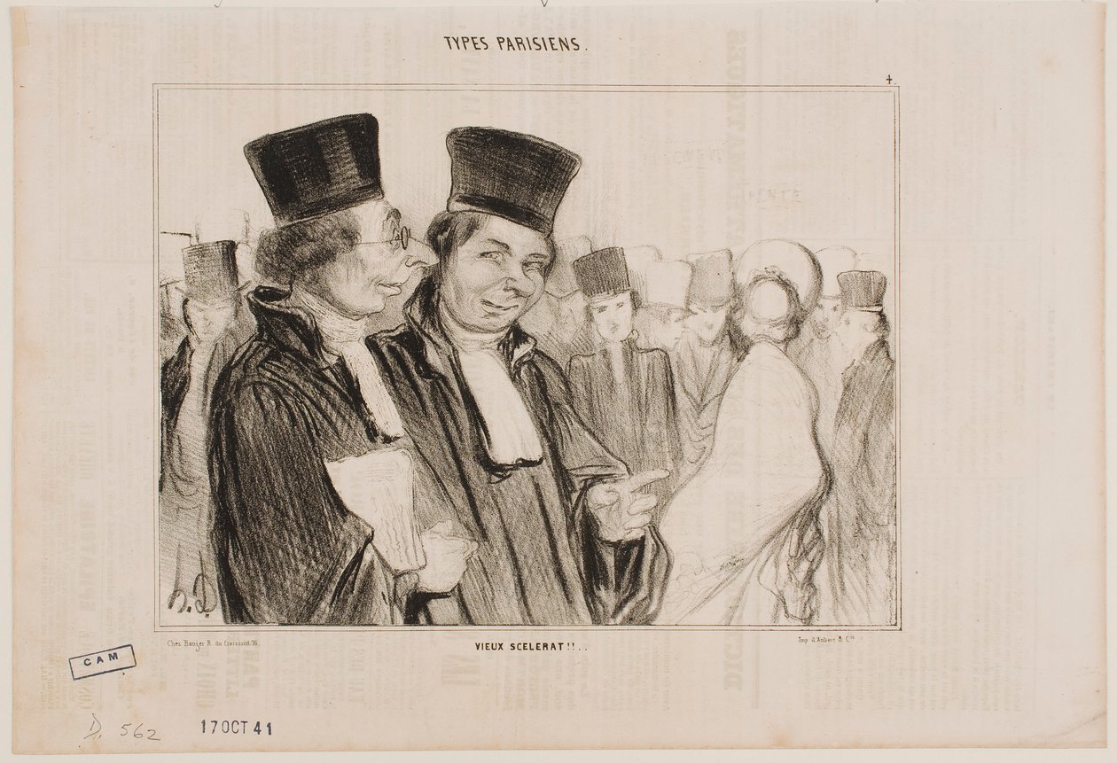 Stary złoczyńca!! autorstwa Honoré Daumier