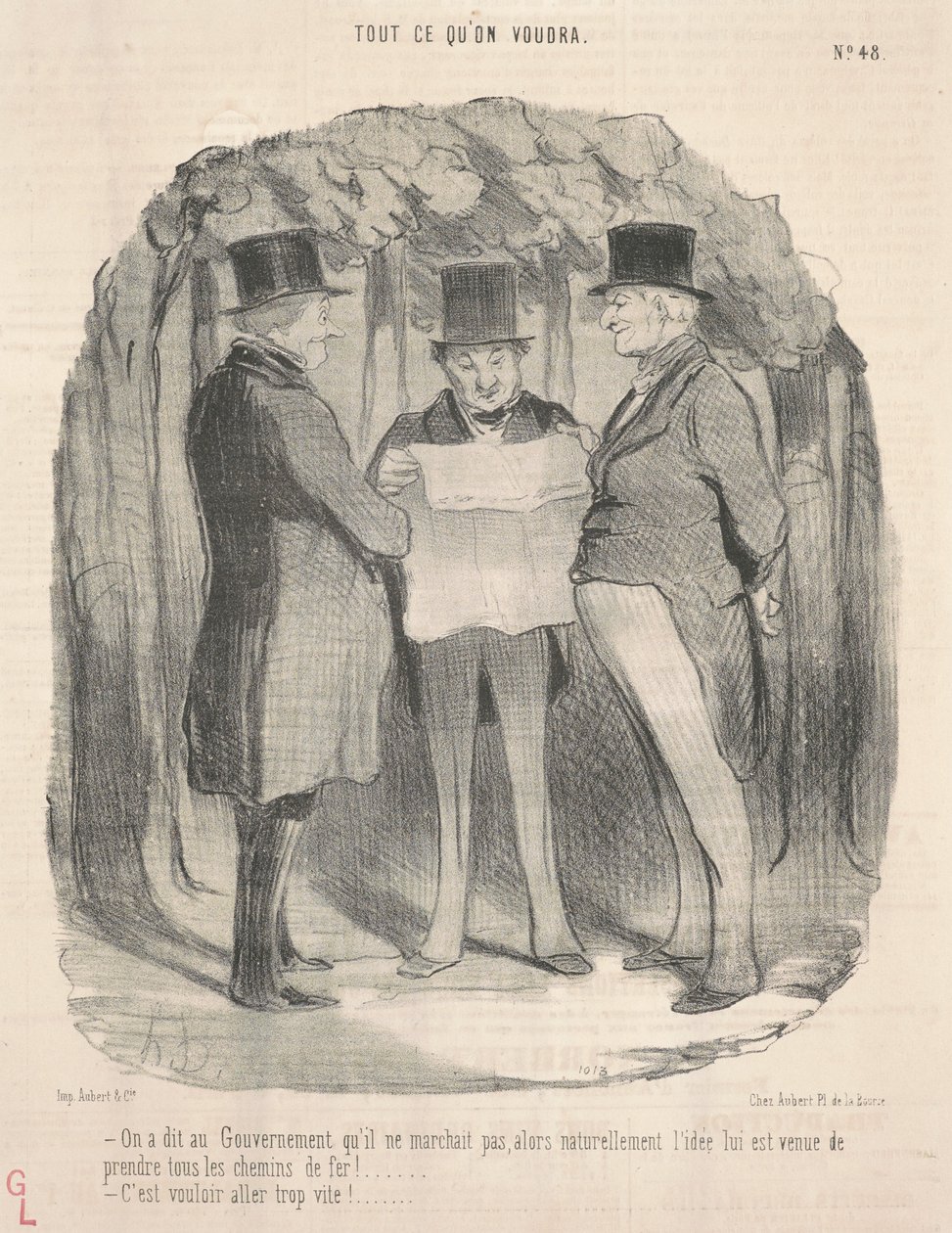 Rządowi powiedziano, że to nie działa... autorstwa Honoré Daumier