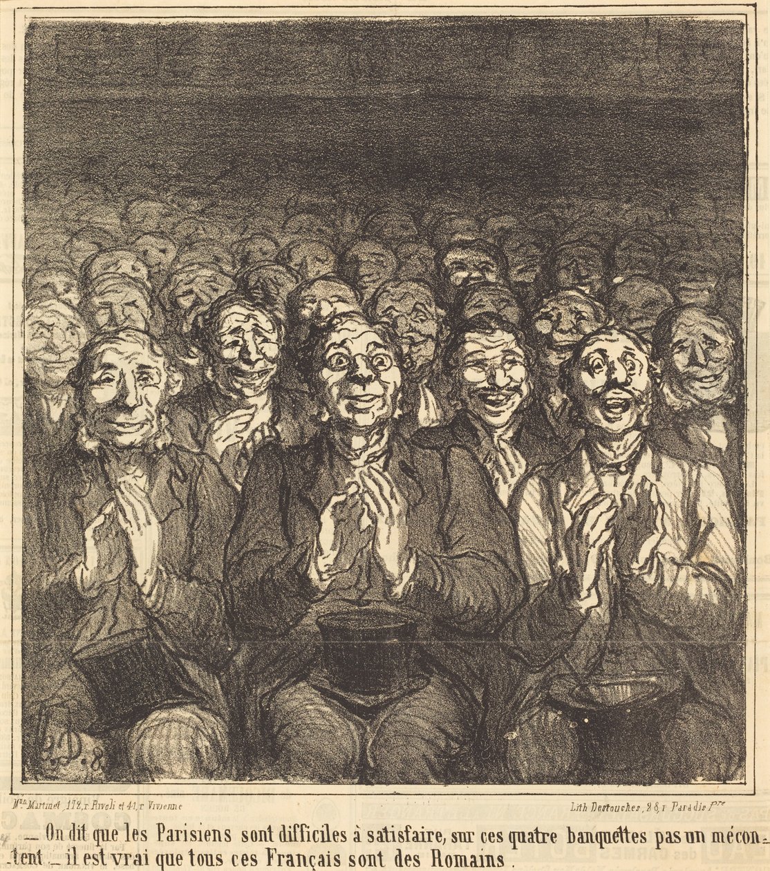 Mówi się, że paryżanie... autorstwa Honoré Daumier