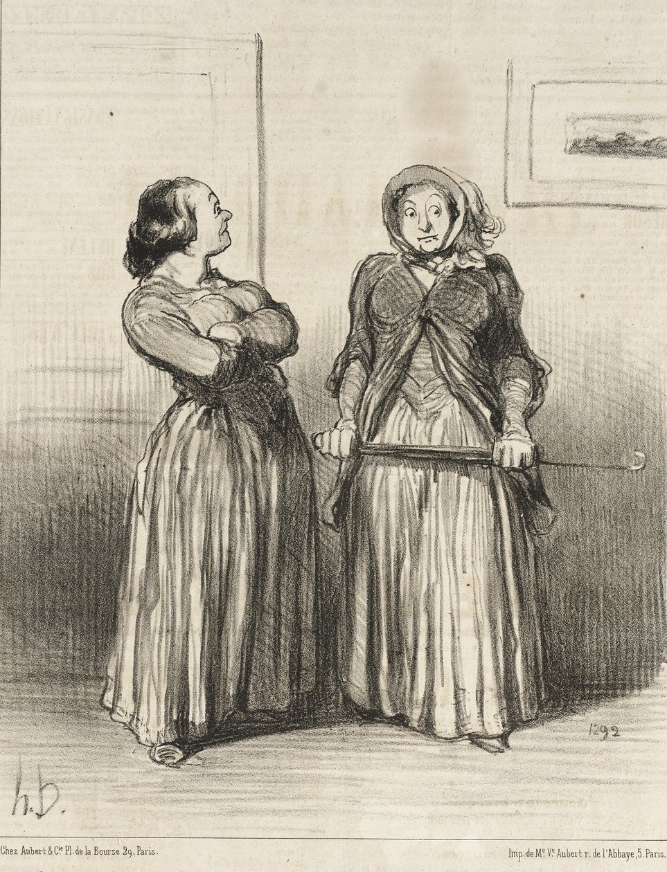 Mówi się, że ładne kobiety są... poszukiwane... autorstwa Honoré Daumier