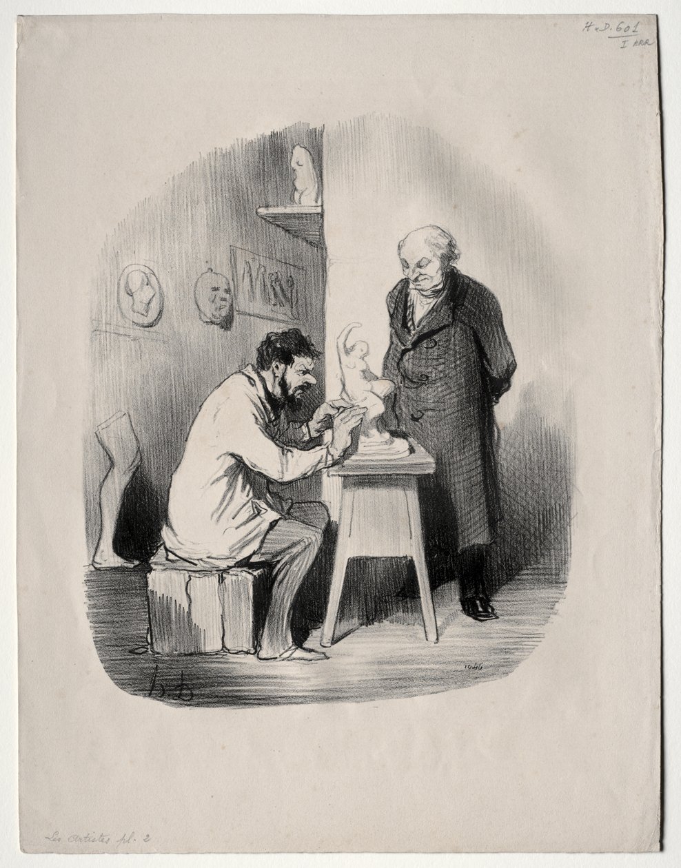 Artyści, płyta 2: Pewnego dnia musisz mnie w ten sposób wymodelować autorstwa Honoré Daumier