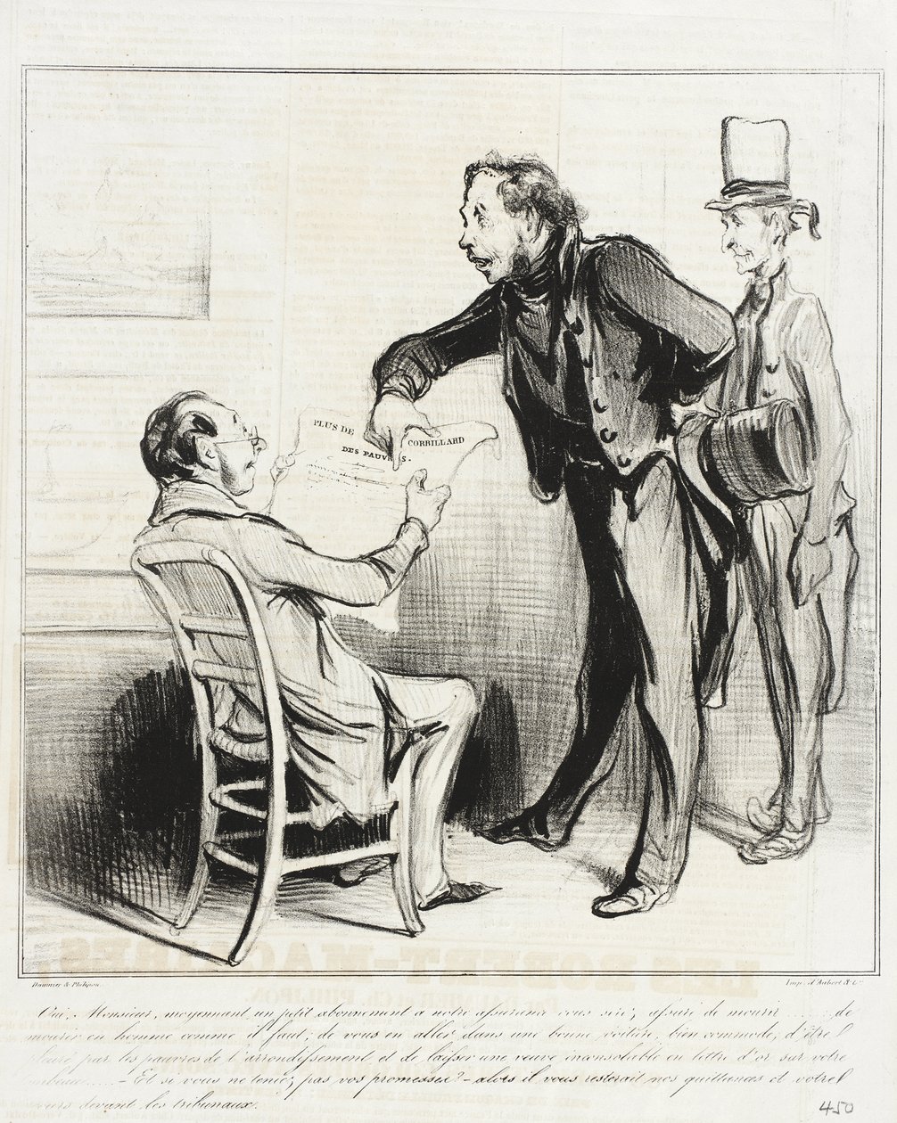 Tak, proszę pana, za niewielką prenumeratę autorstwa Honoré Daumier