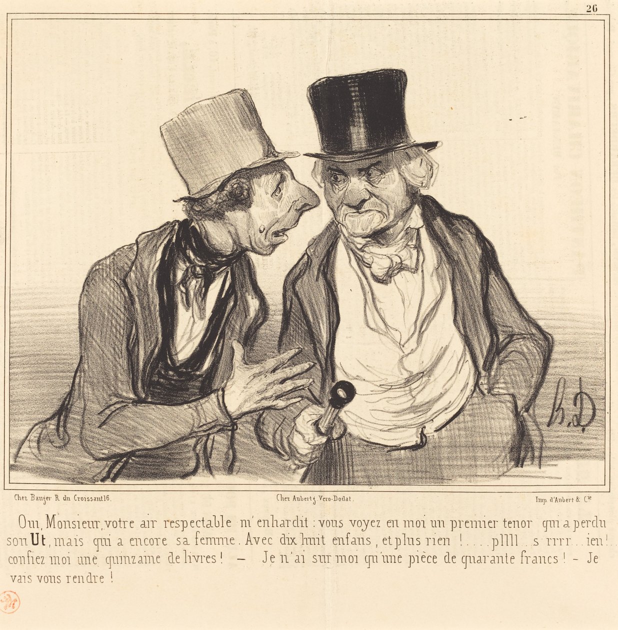 Tak, sir, twoje szanowane powietrze mnie ośmiela... autorstwa Honoré Daumier