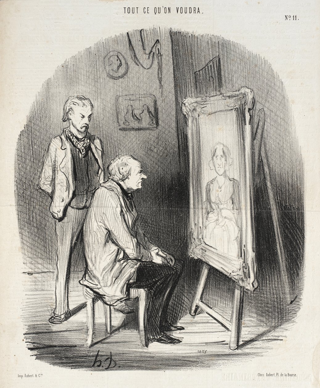 Tak, to rzeczywiście moja zmarła żona!... tylko uważam, że zbyt jej pochlebiliście!... autorstwa Honoré Daumier
