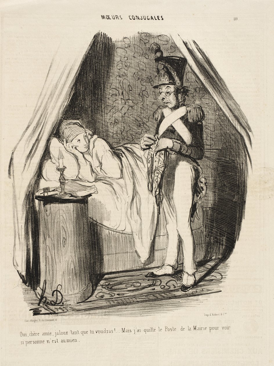 Tak, droga przyjaciółko, zazdrosny, ile tylko zechcesz!... autorstwa Honoré Daumier