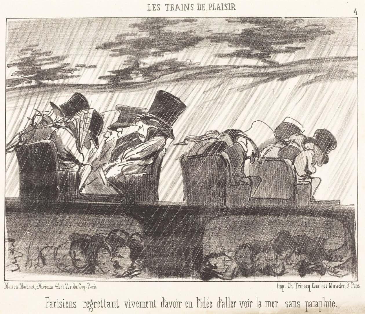 Paryżanie głęboko żałujący... autorstwa Honoré Daumier