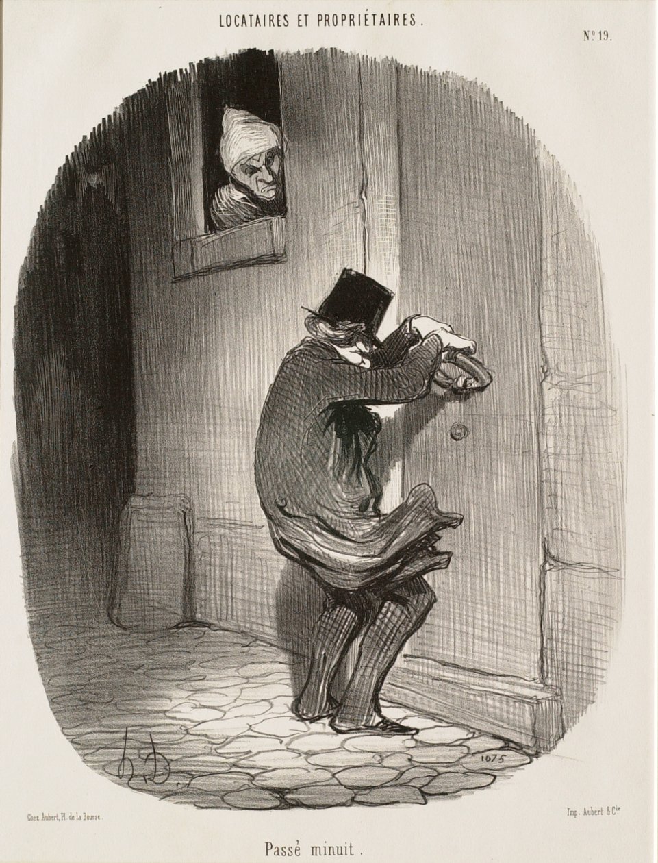 Po północy autorstwa Honoré Daumier