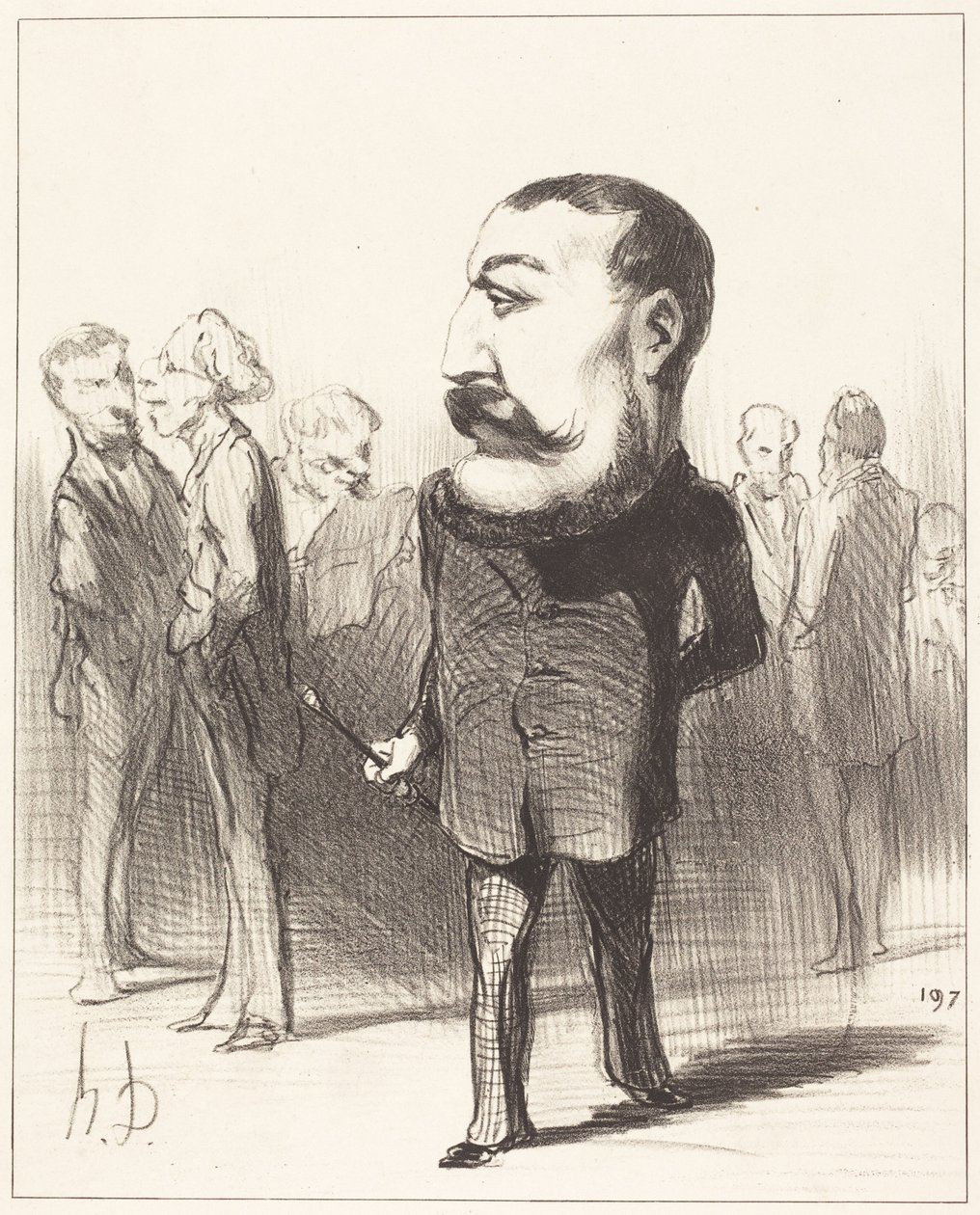 Pierre-Napoléon Bonaparte autorstwa Honoré Daumier