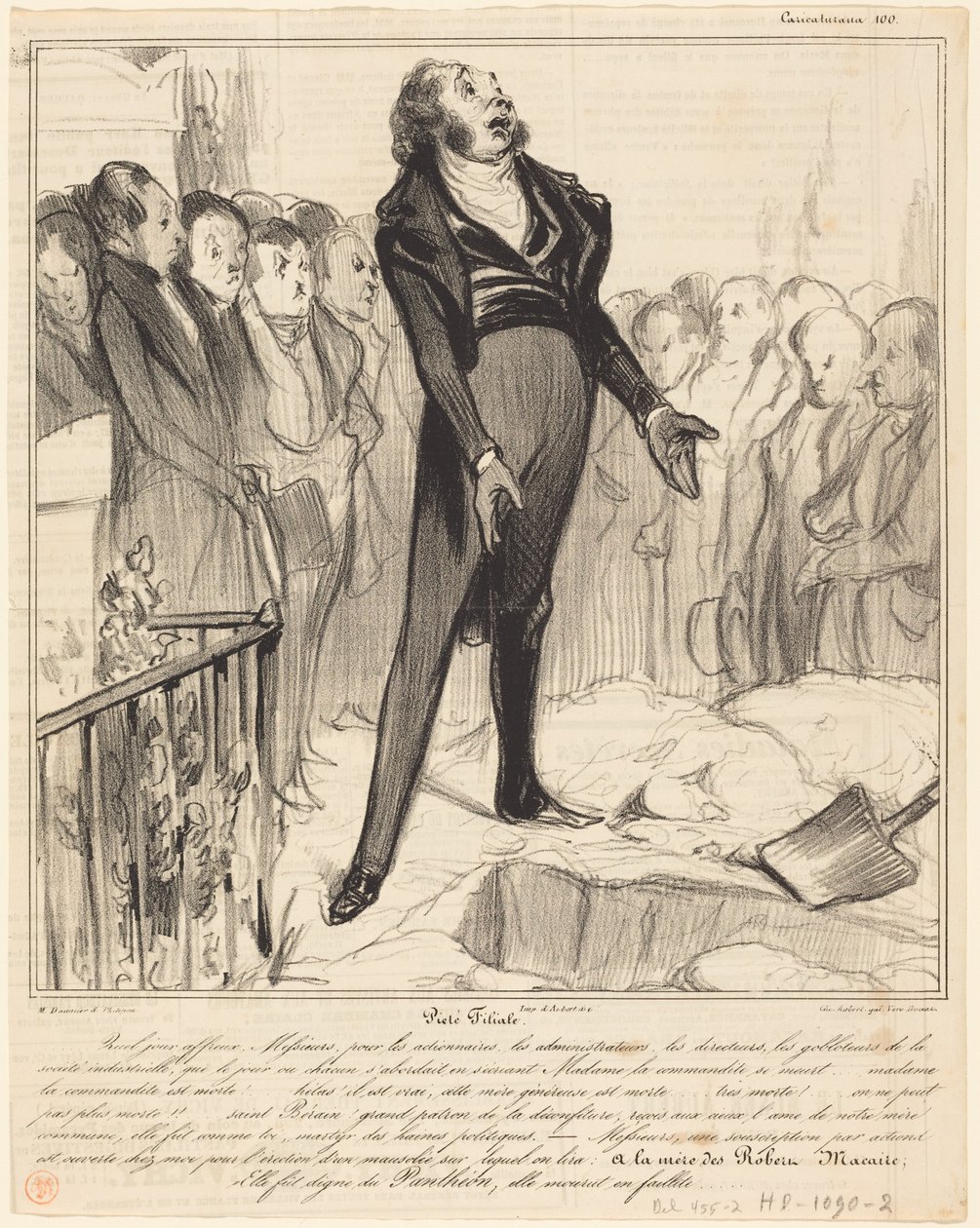 Synowska pobożność autorstwa Honoré Daumier