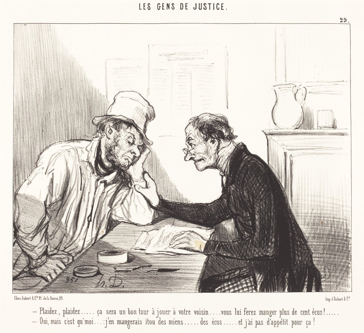Błagaj... to będzie dobra sztuczka do zagrania... autorstwa Honoré Daumier
