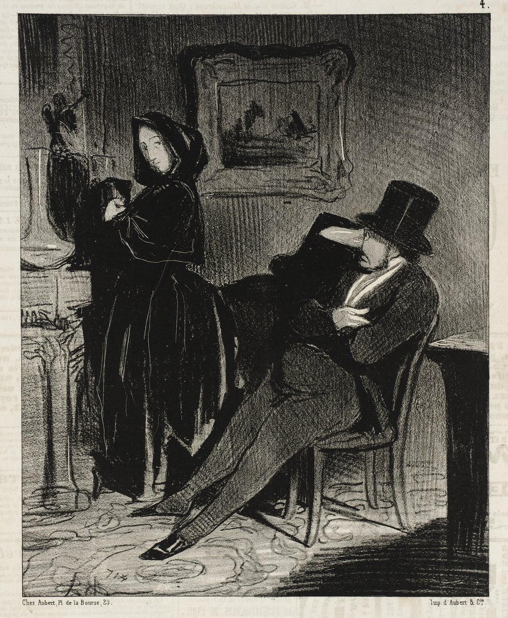Częściej, niż zabiorę cię... na bal... autorstwa Honoré Daumier
