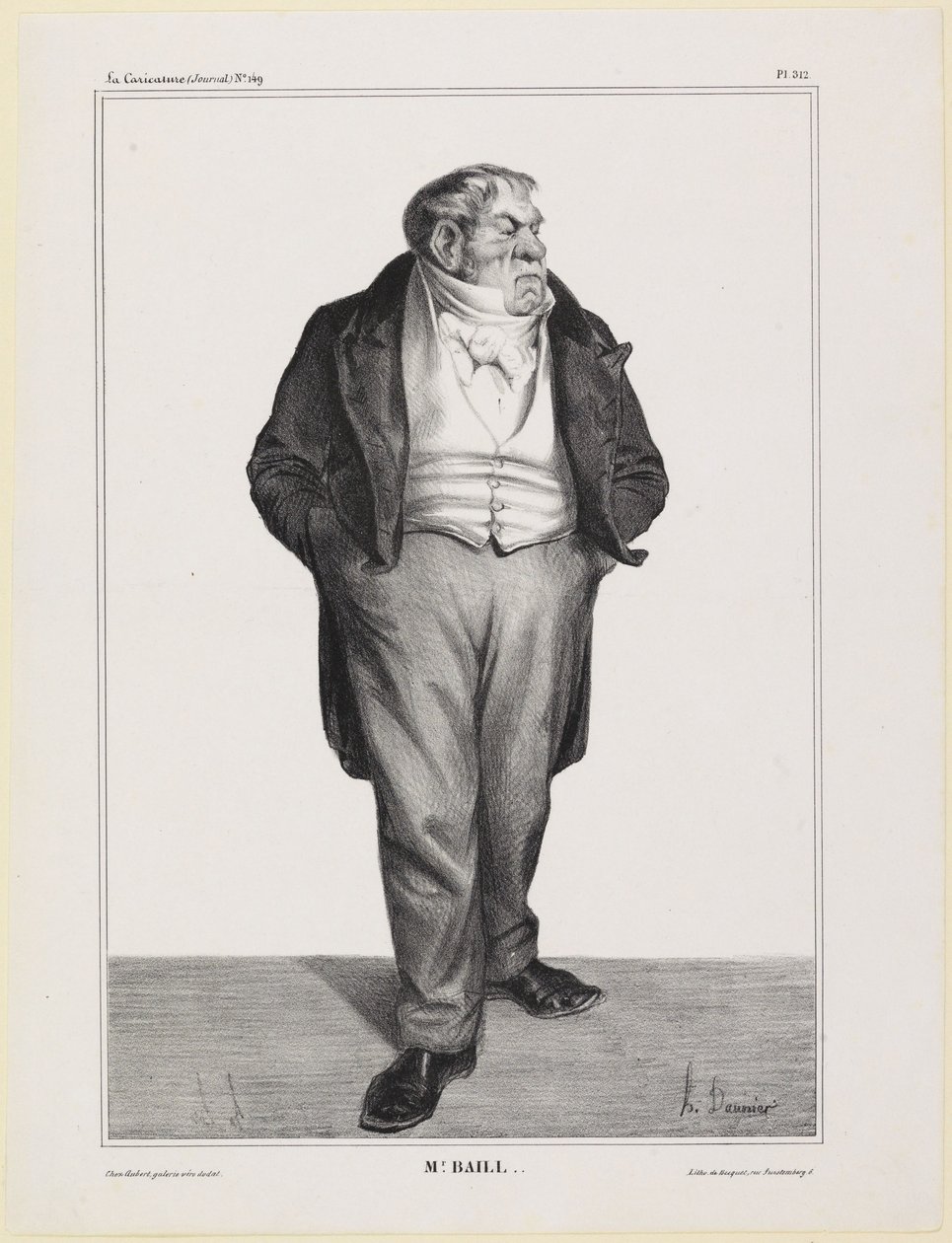 Portret pana Baillota autorstwa Honoré Daumier