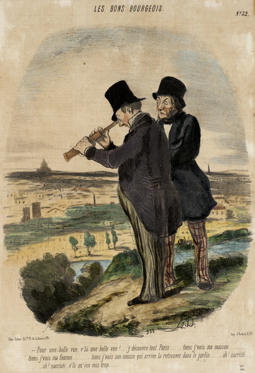 Jeśli chodzi o piękny widok, to oto on!... autorstwa Honoré Daumier