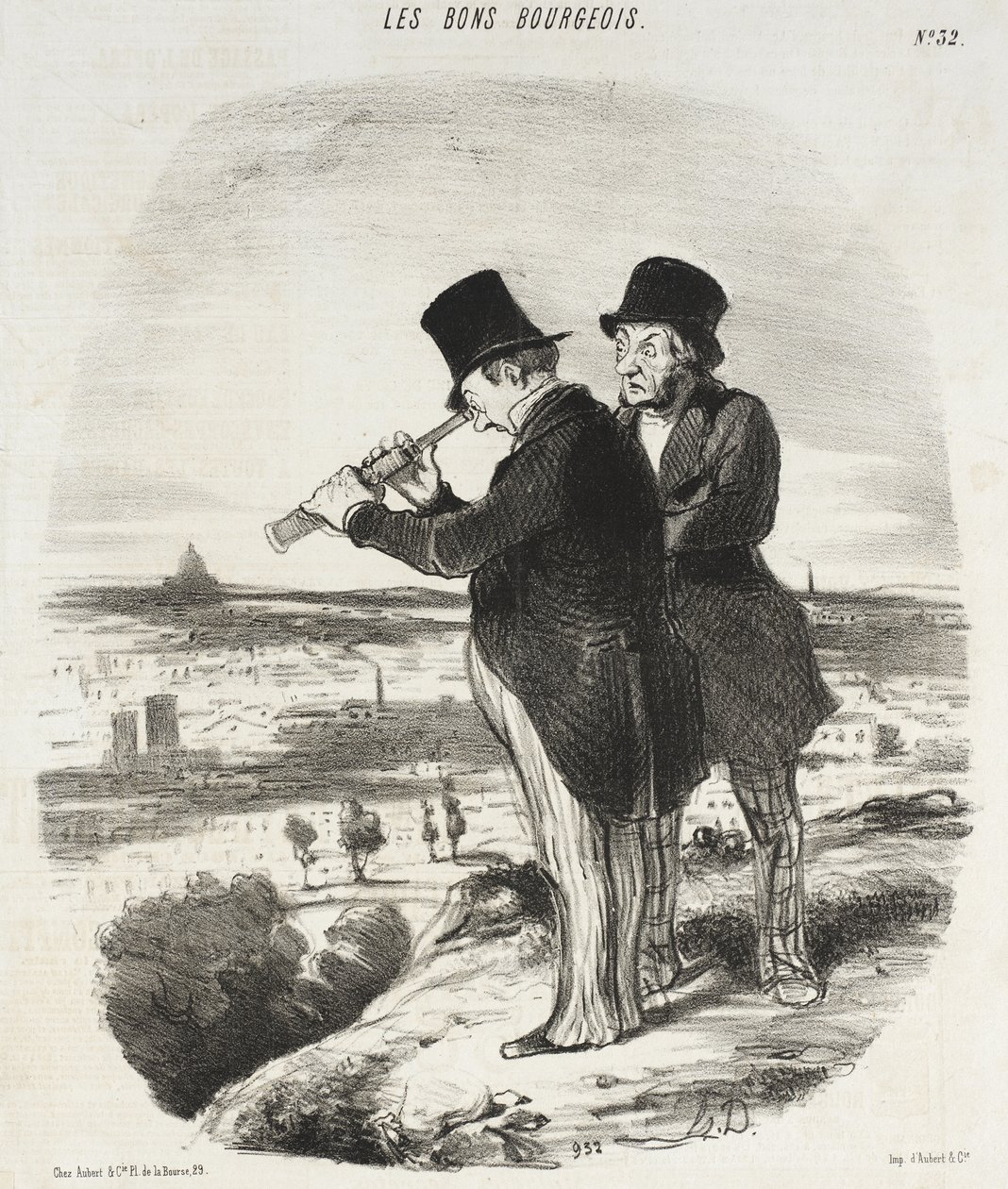 Dla pięknego widoku, oto piękny widok! autorstwa Honoré Daumier
