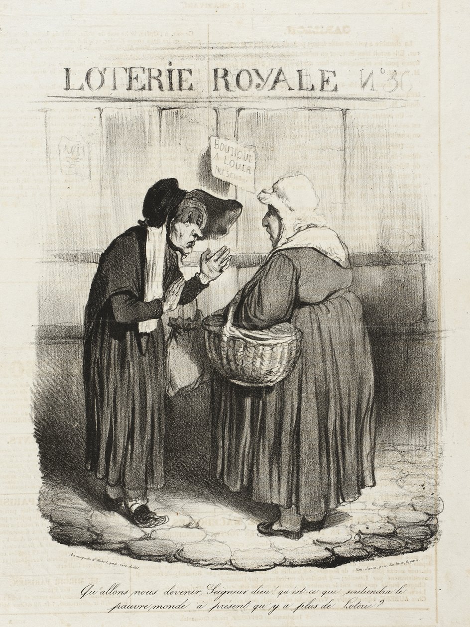 Co się z nami stanie, Panie Boże? Co podtrzymuje biedny świat... autorstwa Honoré Daumier