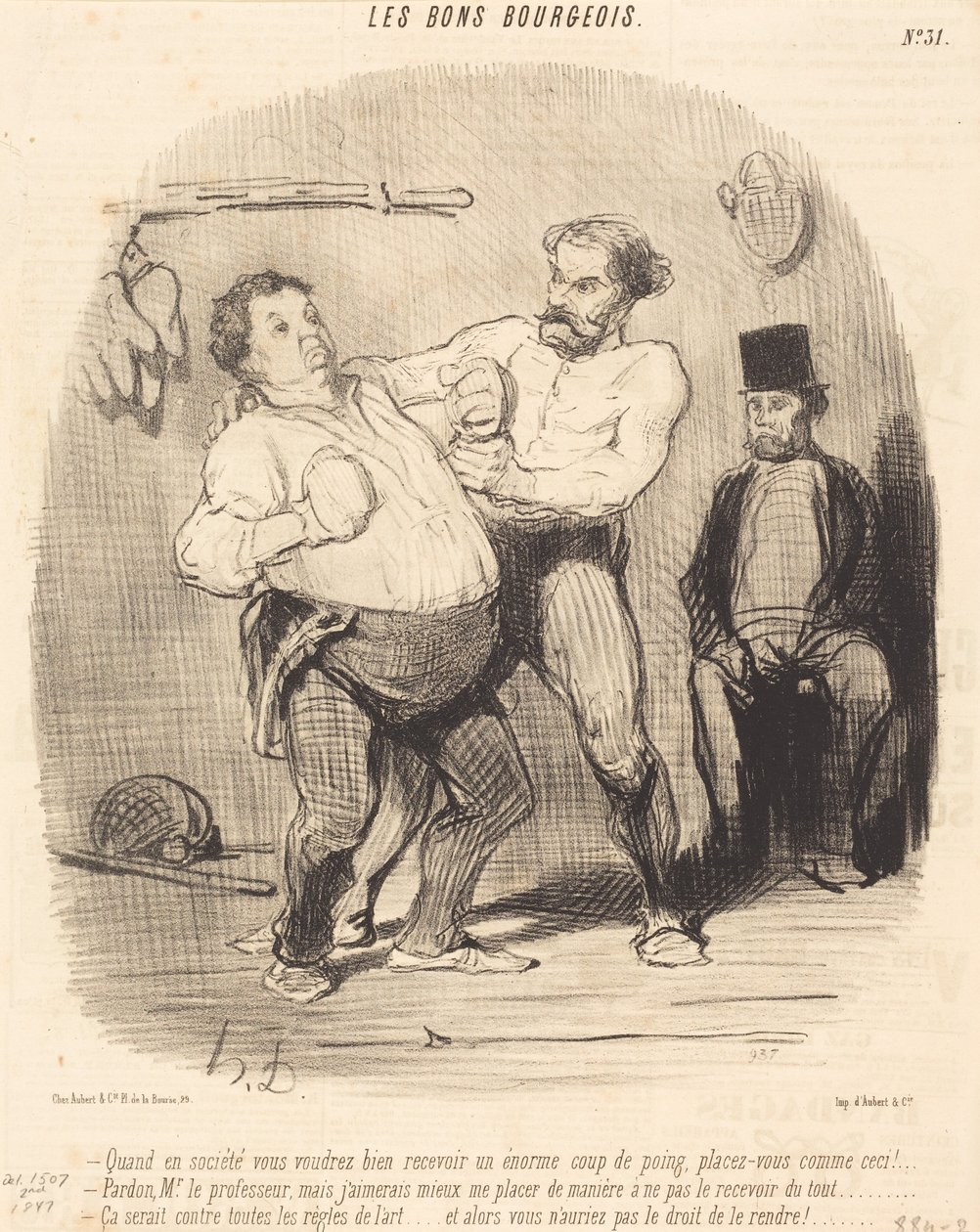 Gdy w towarzystwie zechcecie przyjąć... kieliszek... autorstwa Honoré Daumier