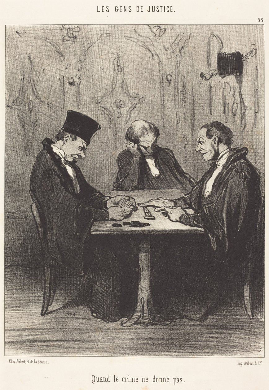 Gdy zbrodnia się nie opłaca autorstwa Honoré Daumier