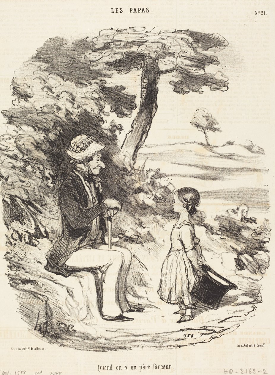 Kiedy ma się żartobliwego ojca autorstwa Honoré Daumier