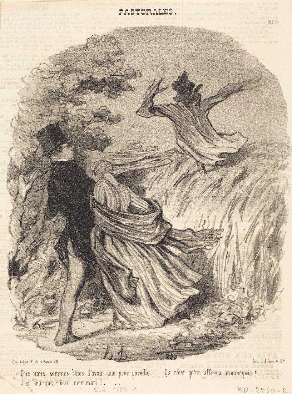 Jacy jesteśmy głupi, że tak się boimy... autorstwa Honoré Daumier