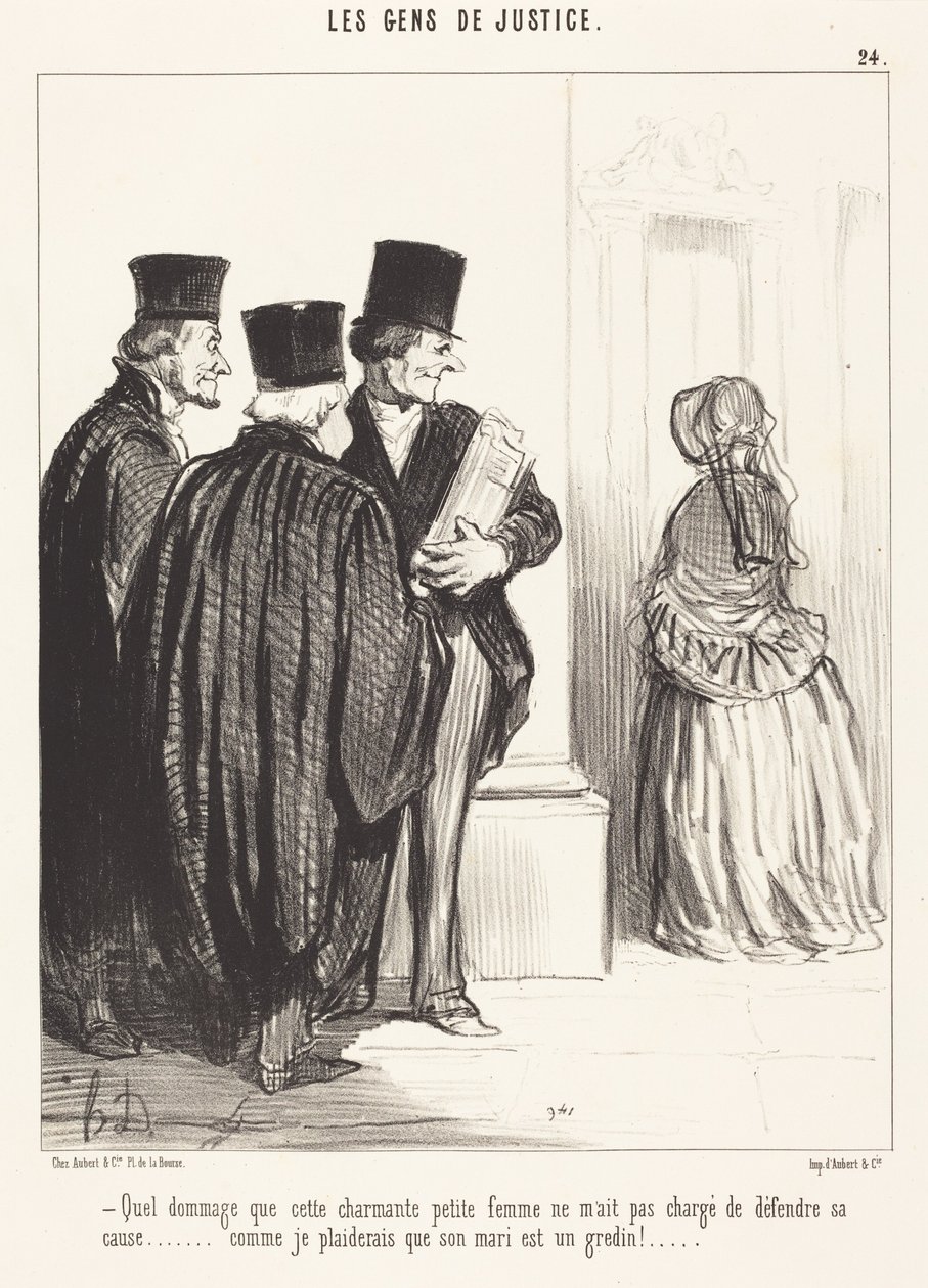 Jaka szkoda, że ta urocza... kobieta... autorstwa Honoré Daumier