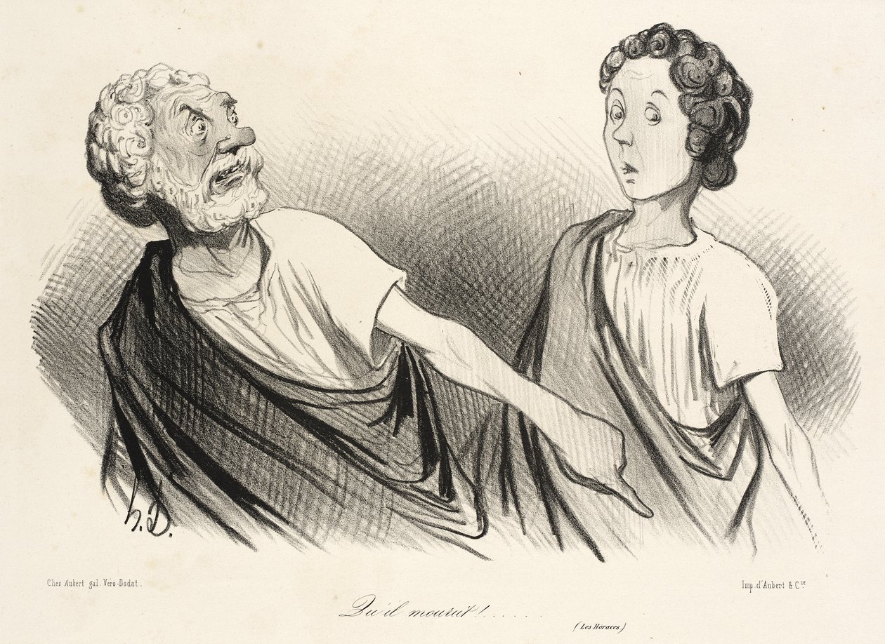 „Niech umrze!” (Horacjusze) autorstwa Honoré Daumier