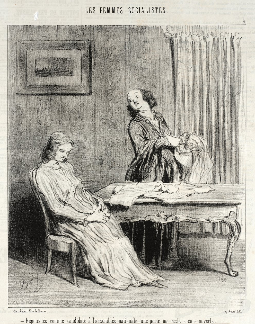 Odsunięte… drzwi pozostają dla mnie otwarte… autorstwa Honoré Daumier