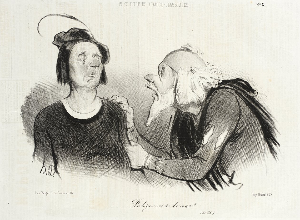 Rodrigue, czy masz serce (Cyd) autorstwa Honoré Daumier