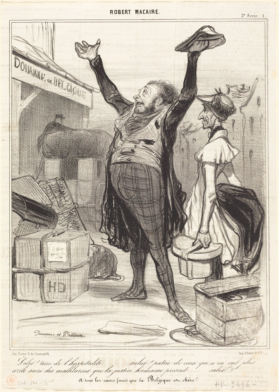 Witaj! Ziemio gościnności... autorstwa Honoré Daumier