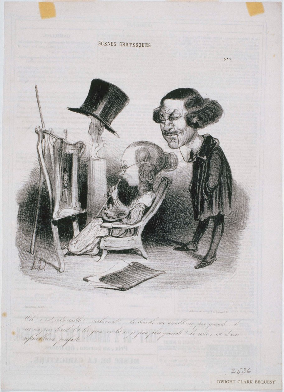 Groteskowe sceny: Och! To godne podziwu... autorstwa Honoré Daumier