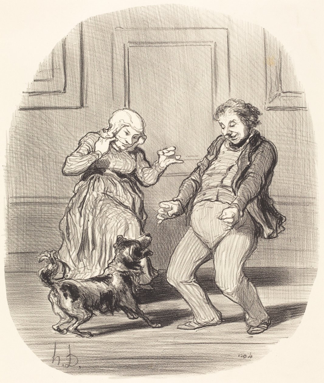 Ciesząc się... z końca kanikuły autorstwa Honoré Daumier