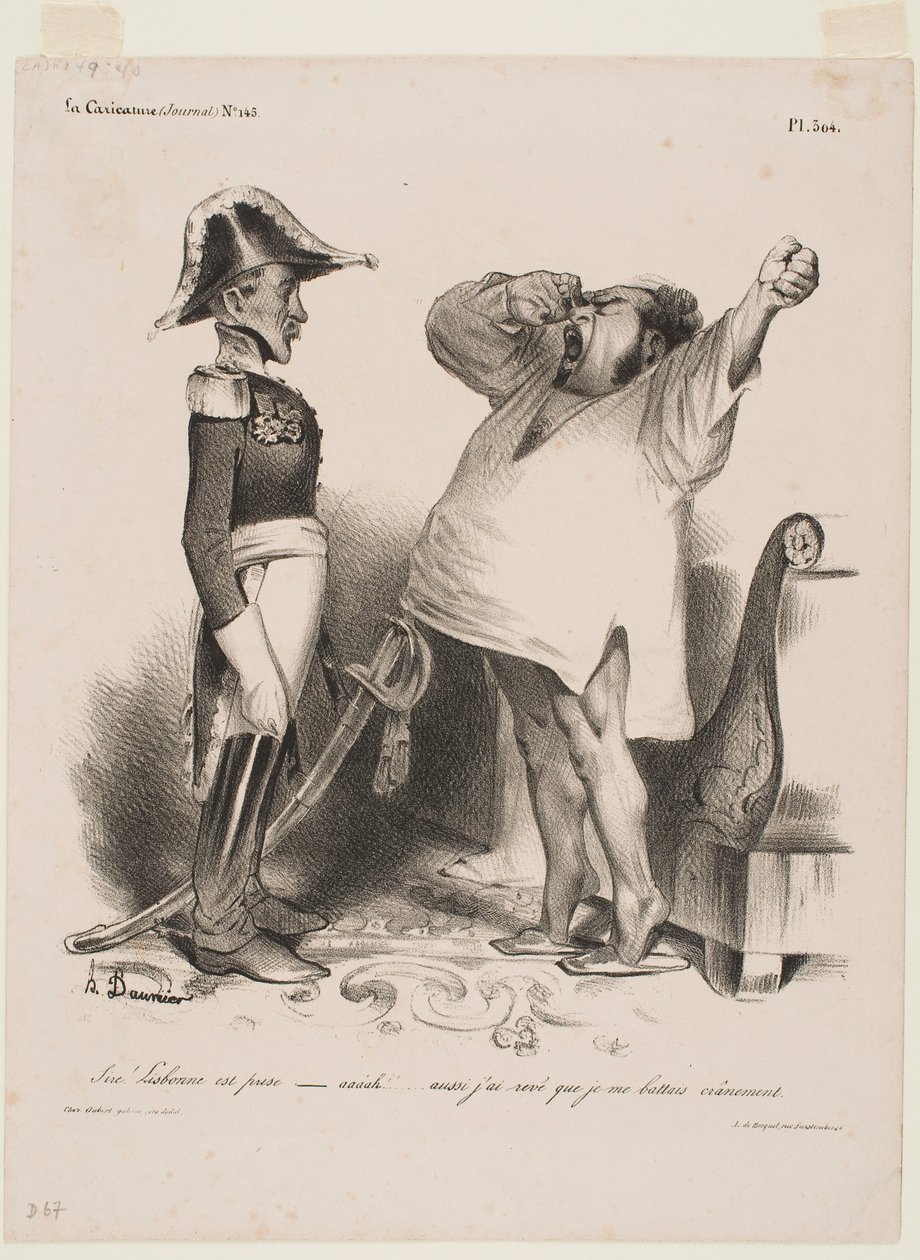 Panie! Lizbona została zdobyta autorstwa Honoré Daumier