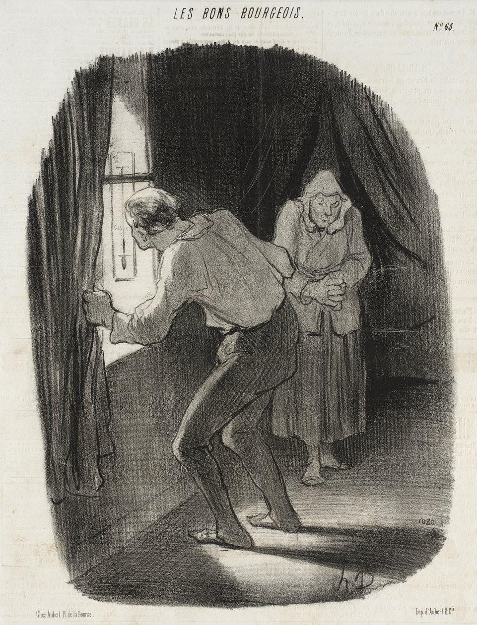 Sześć stopni poniżej zera… Ach! Już mnie to nie dziwi… autorstwa Honoré Daumier