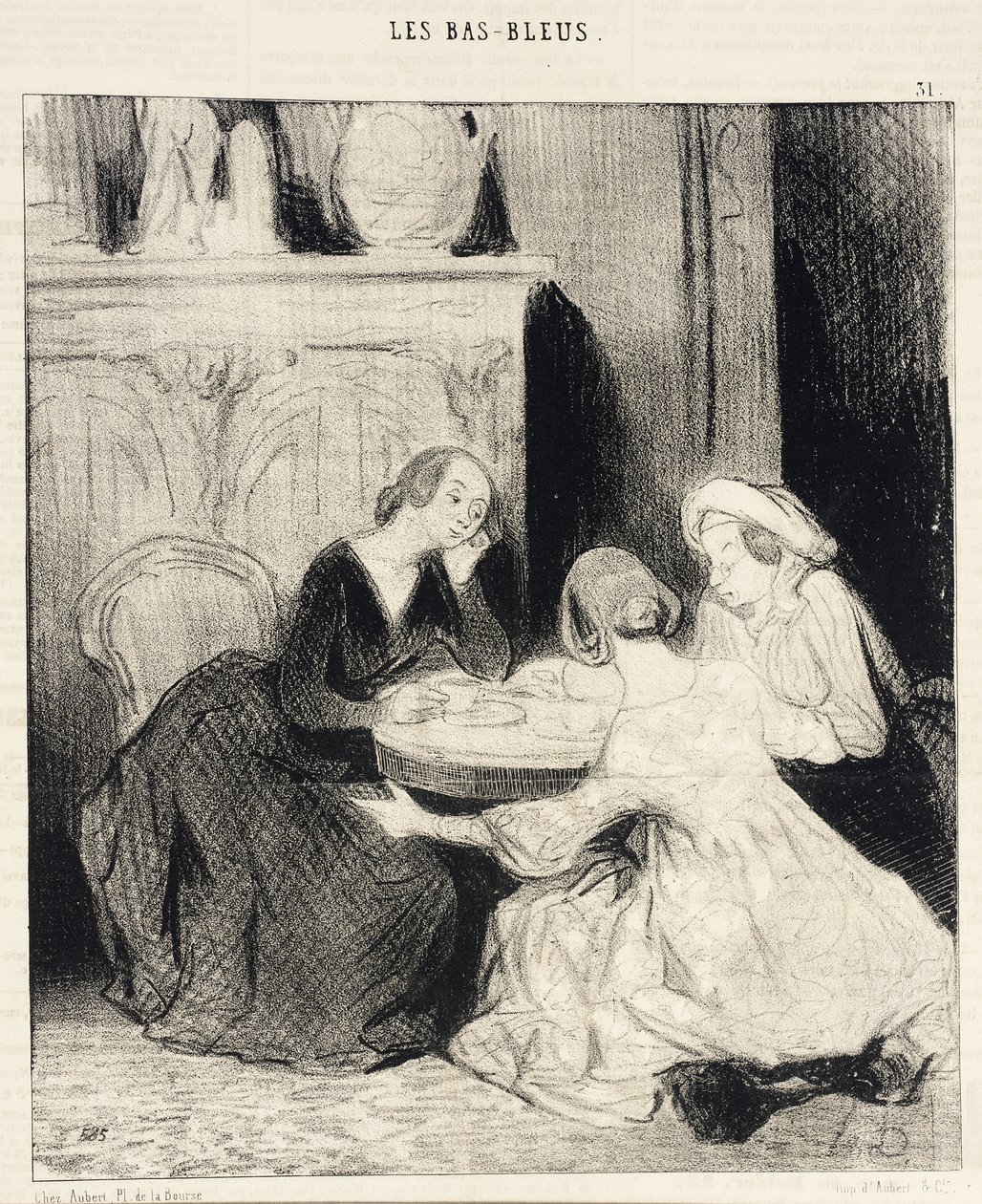 Proszę uważnie śledzić moje rozumowanie, Eudoxie... autorstwa Honoré Daumier