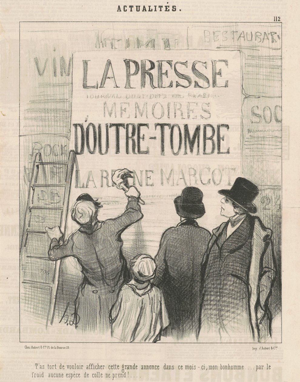 Mylisz się, chcąc opublikować tę... reklamę... autorstwa Honoré Daumier