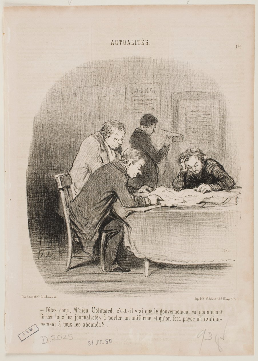 Proszę mi powiedzieć, panie Colimard... autorstwa Honoré Daumier