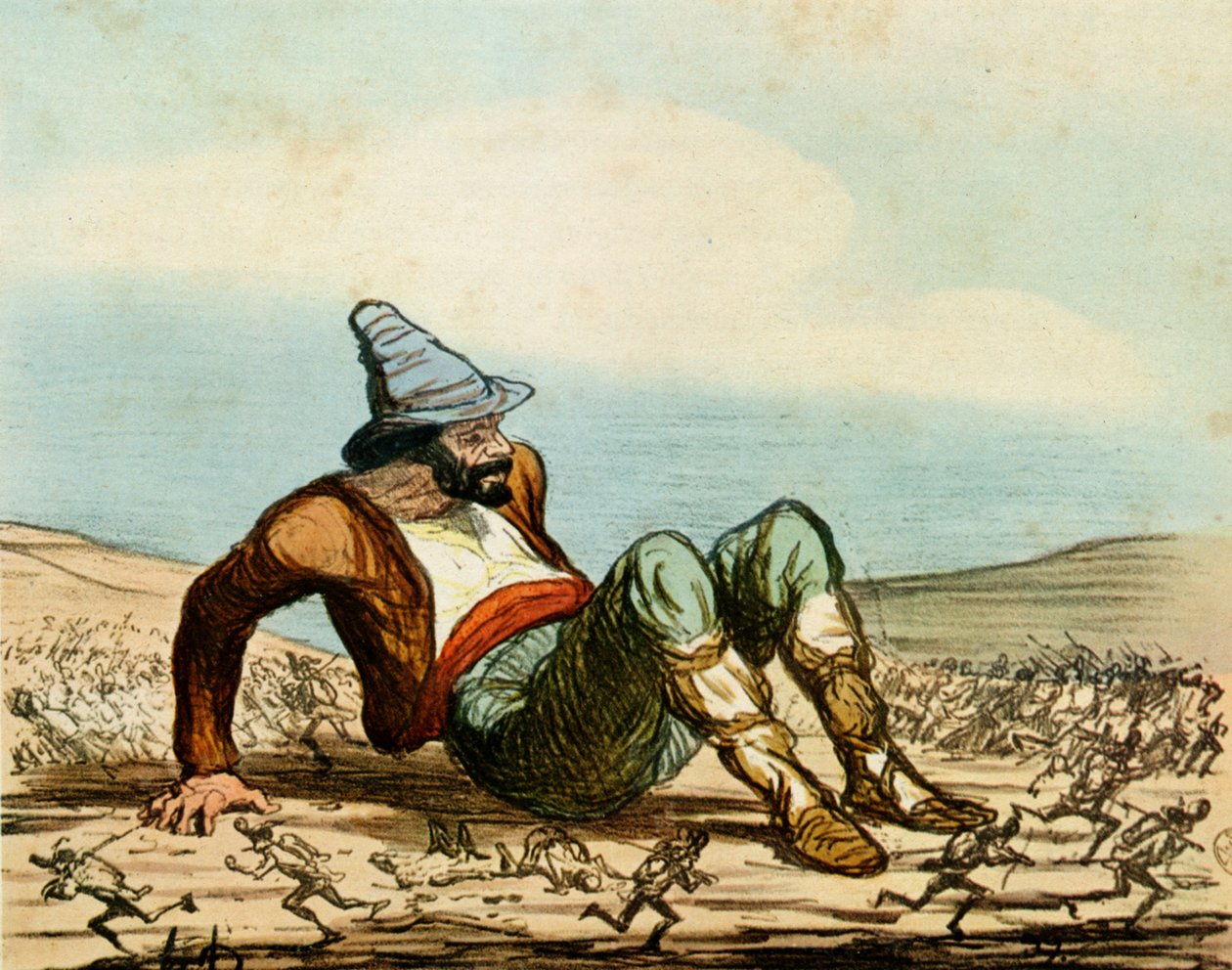 „Przebudzenie Włoch” autorstwa Honoré Daumier