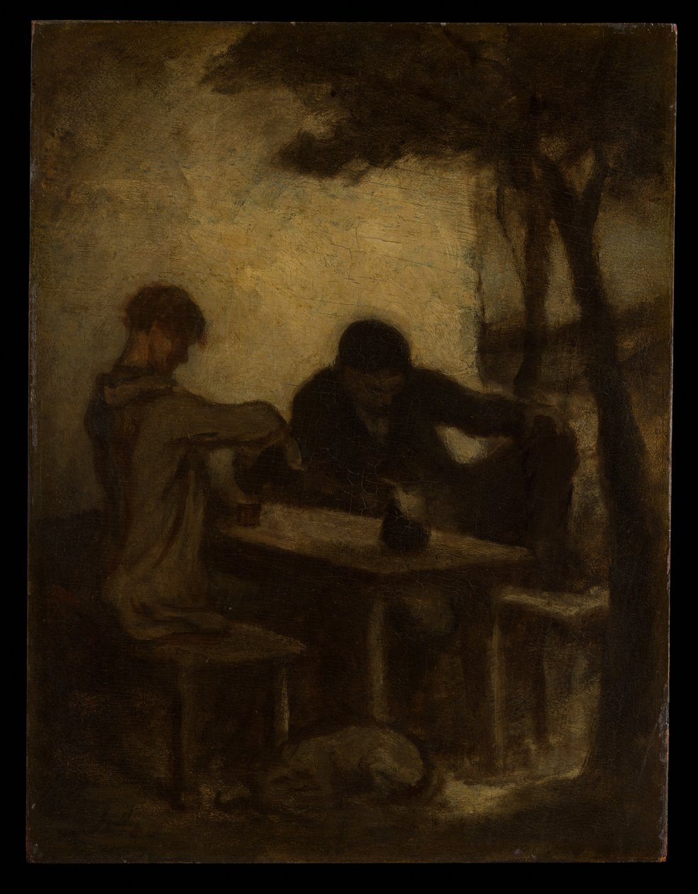 Pijący autorstwa Honoré Daumier