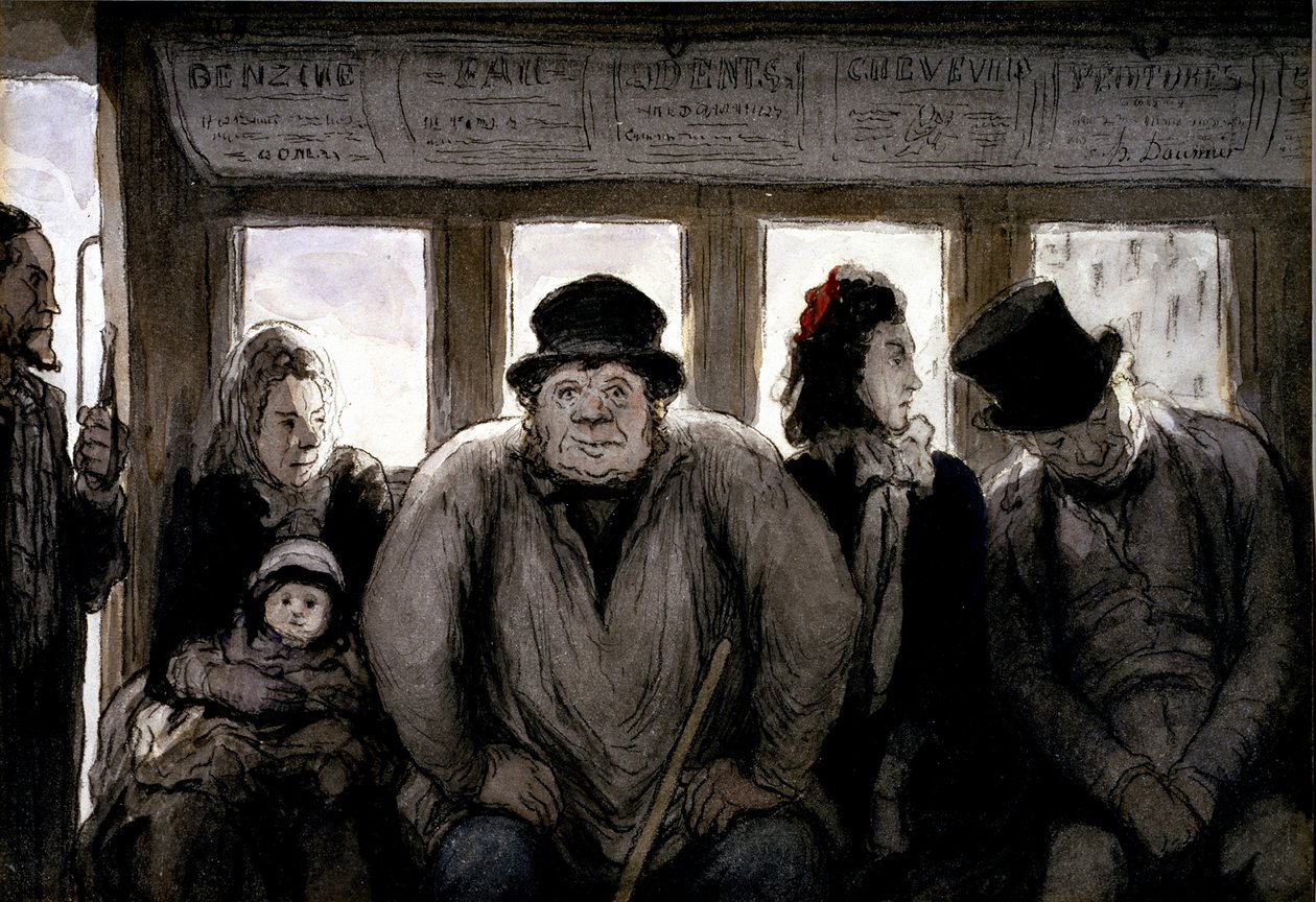 Omnibus autorstwa Honoré Daumier