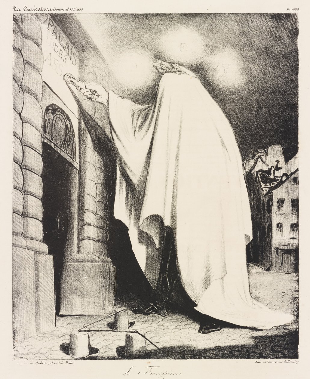 Upiór autorstwa Honoré Daumier